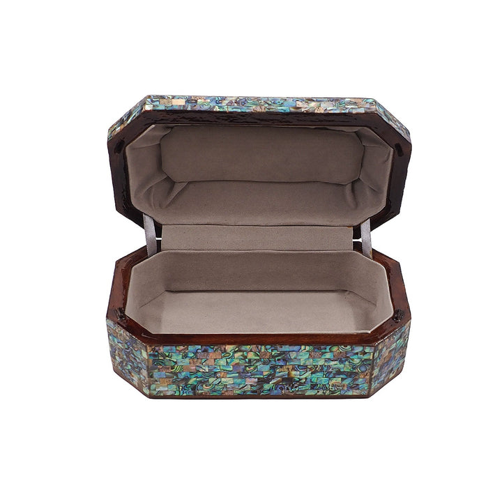 Handcrafted Mother-of-Pearl Inlaid Wooden Box - WAAH245