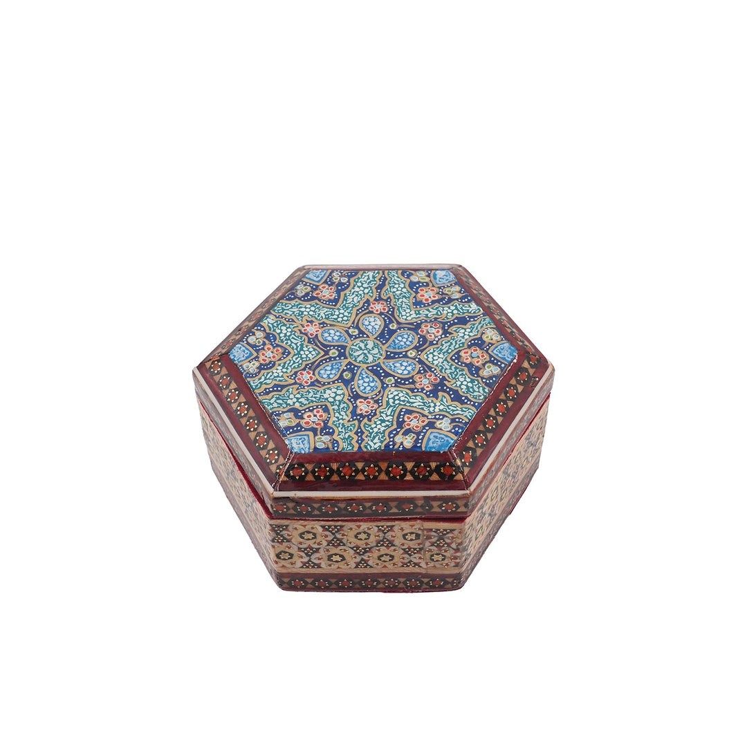 Handcrafted Hatem Inlaid Wooden Decorative Box - WAAH292
