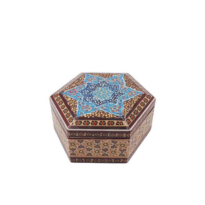 Handcrafted Hatem Inlaid Wooden Decorative Box - WAAH294