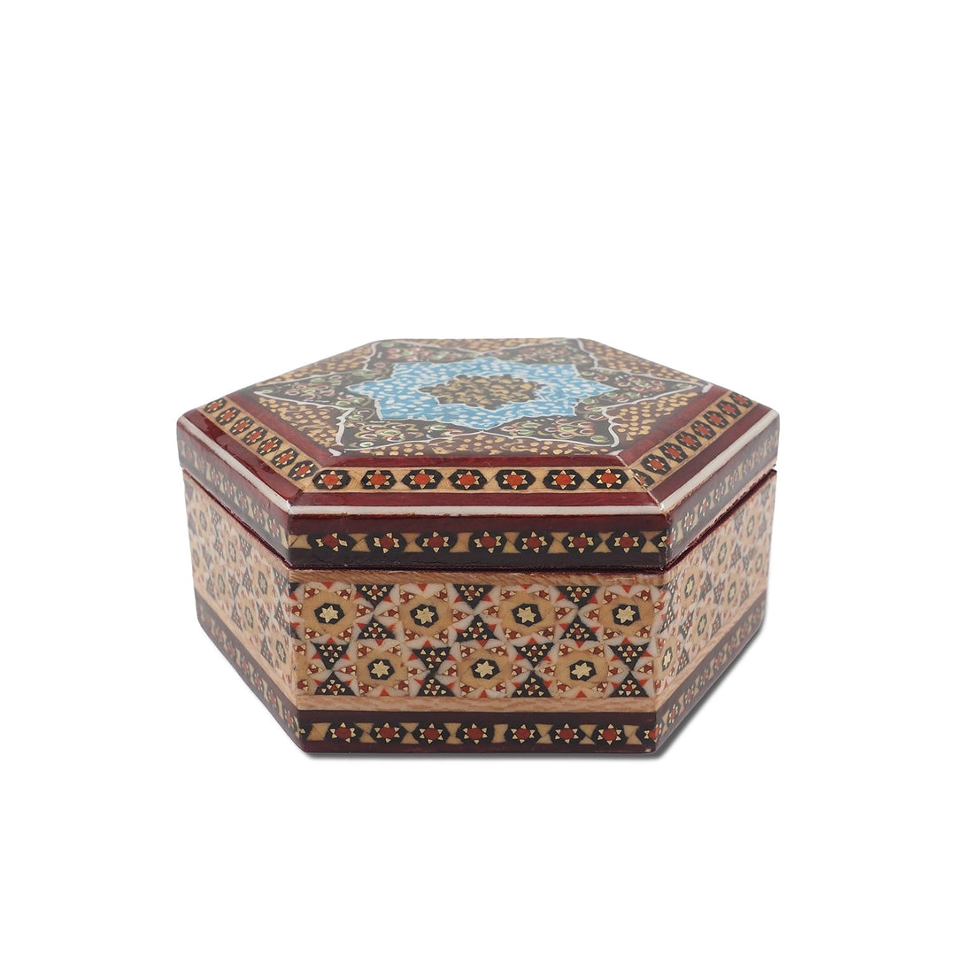 Handcrafted Hatem Inlaid Wooden Decorative Box - WAAH301