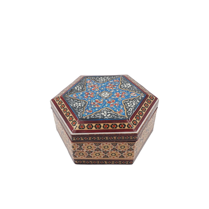 Handcrafted Hatem Inlaid Wooden Decorative Box - WAAH302