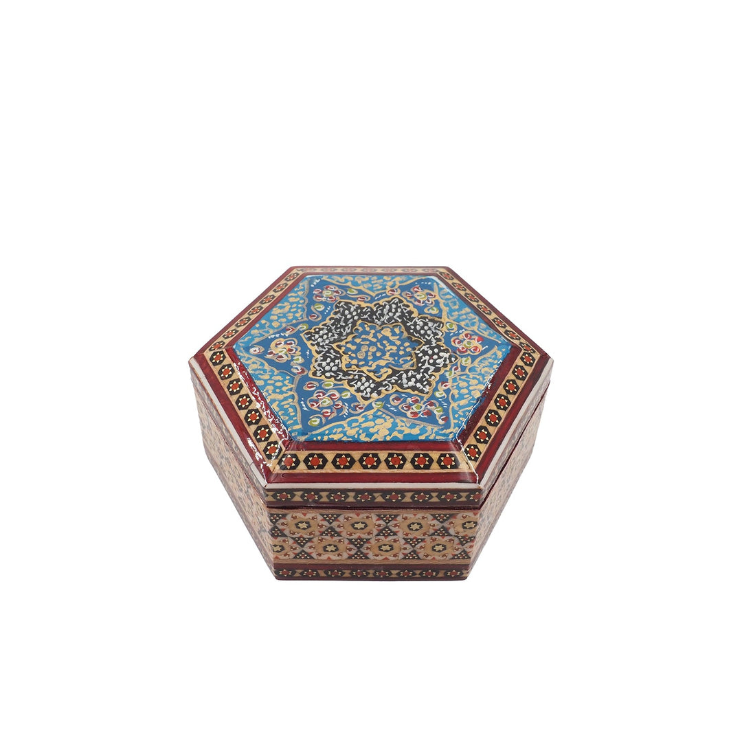 Handcrafted Hatem Inlaid Wooden Decorative Box - WAAH314