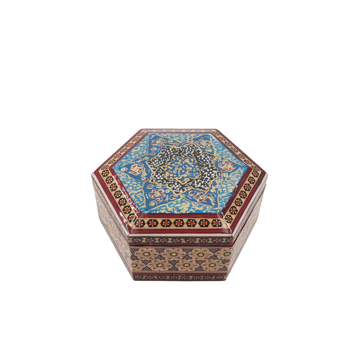 Handcrafted Hatem Inlaid Wooden Decorative Box - WAAH314