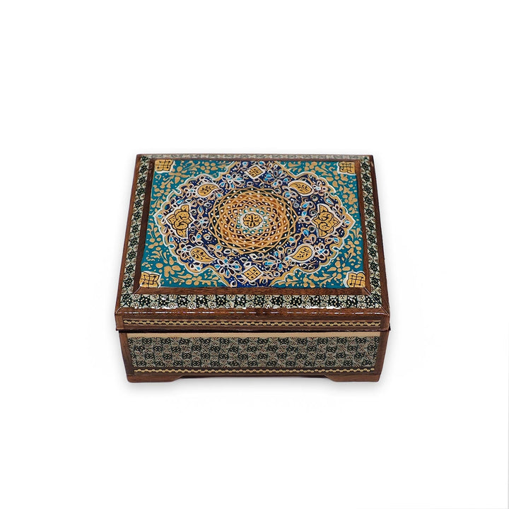 Handcrafted Hatem Inlaid Wooden Decorative Box - WAAH343