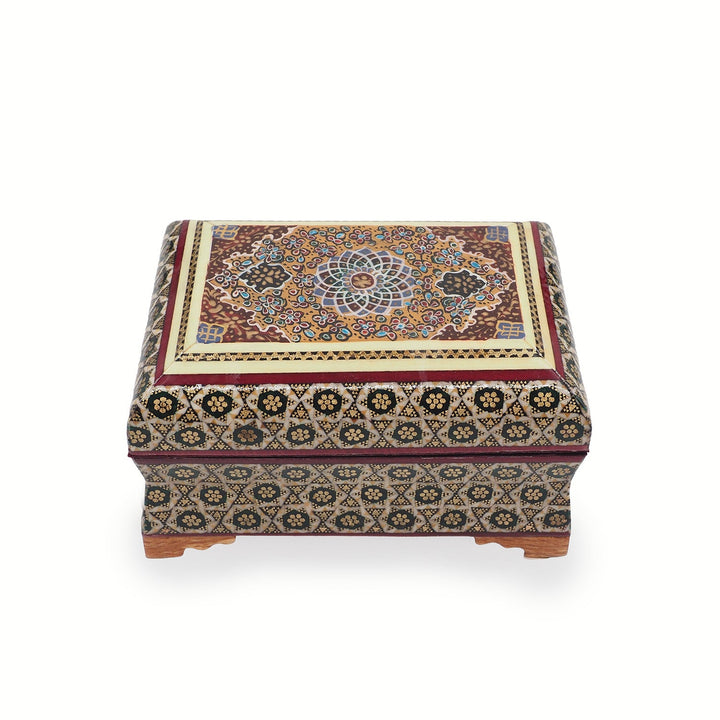 Handcrafted Hatem Inlaid Wooden Decorative Box - WAAH349