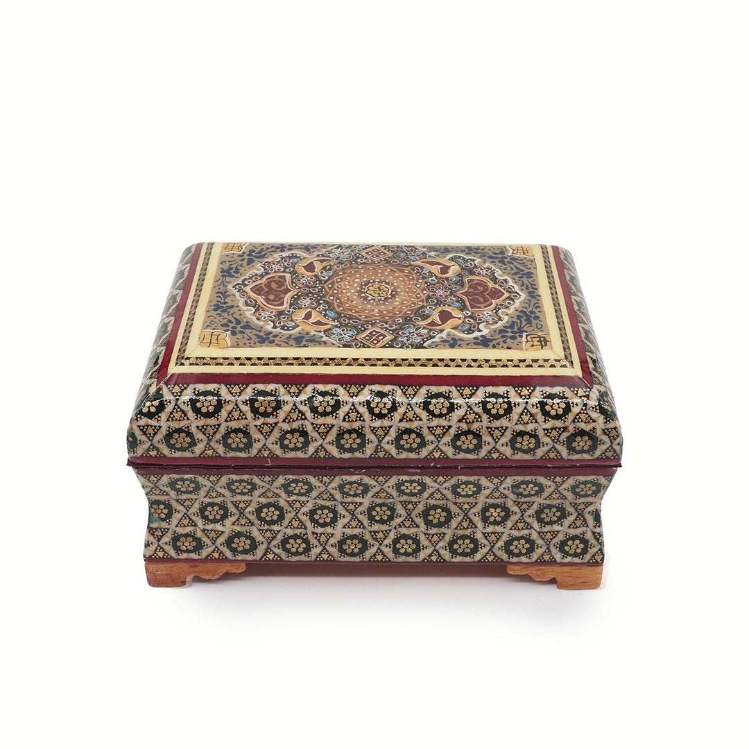 Handcrafted Hatem Inlaid Wooden Decorative Box - WAAH356