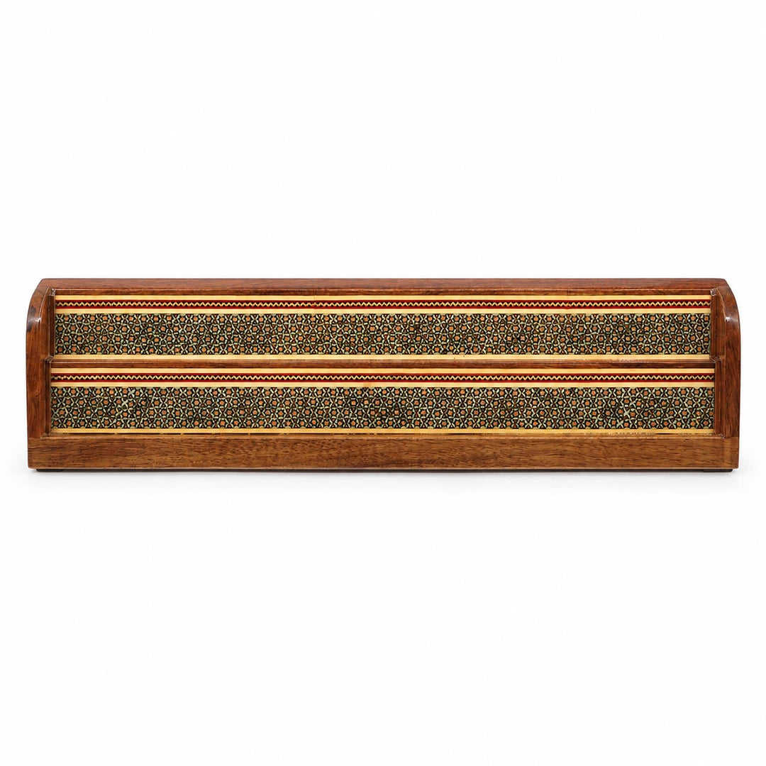 Handcrafted Wooden Okey Set with Hatemkâri Inlay - WAAH385