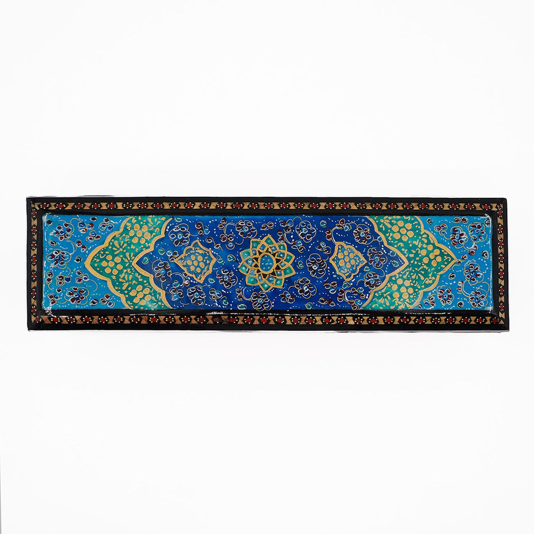 Traditional Motif | Handcrafted Hatem-Inlaid Wooden Box - WAAH390