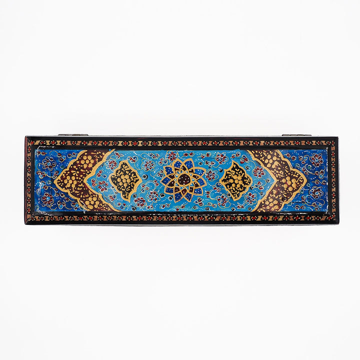 Traditional Motif | Handcrafted Hatem-Inlaid Wooden Box - WAAH398