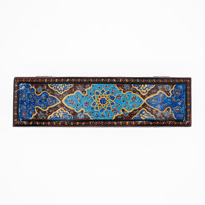 Traditional Motif | Handcrafted Hatem-Inlaid Wooden Box - WAAH402