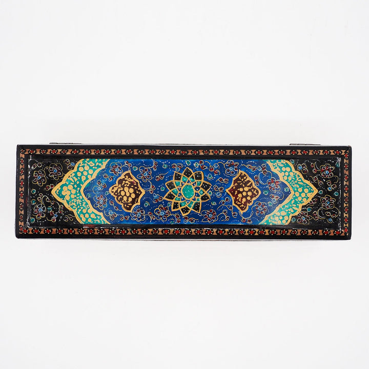 Traditional Motif | Handcrafted Hatem-Inlaid Wooden Box - WAAH406