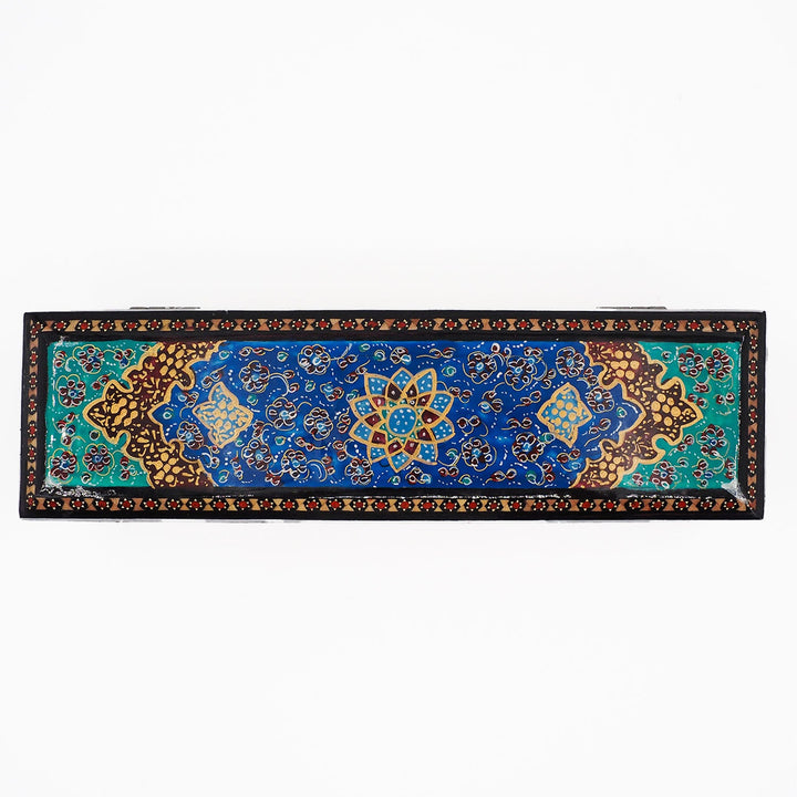 Traditional Motif | Handcrafted Hatem-Inlaid Wooden Box - WAAH407