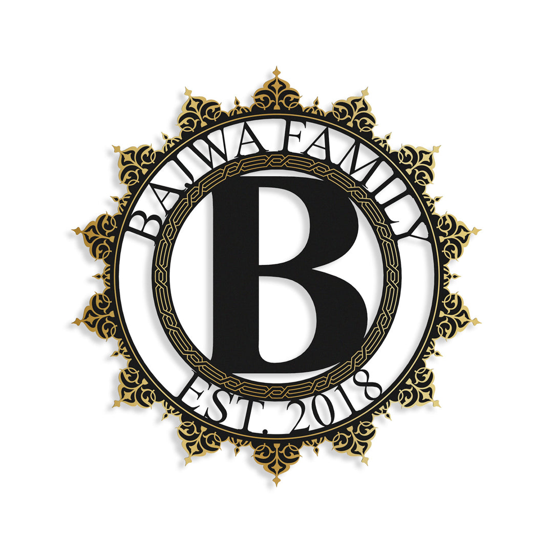 Personalized Islamic Paterned Metal Wall Art – WAM241