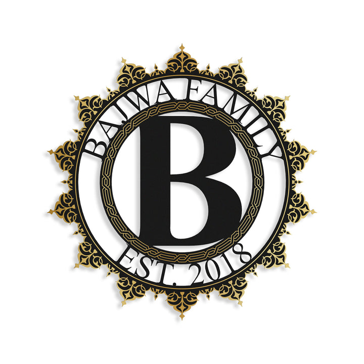 Personalized Islamic Paterned Metal Wall Art – WAM241