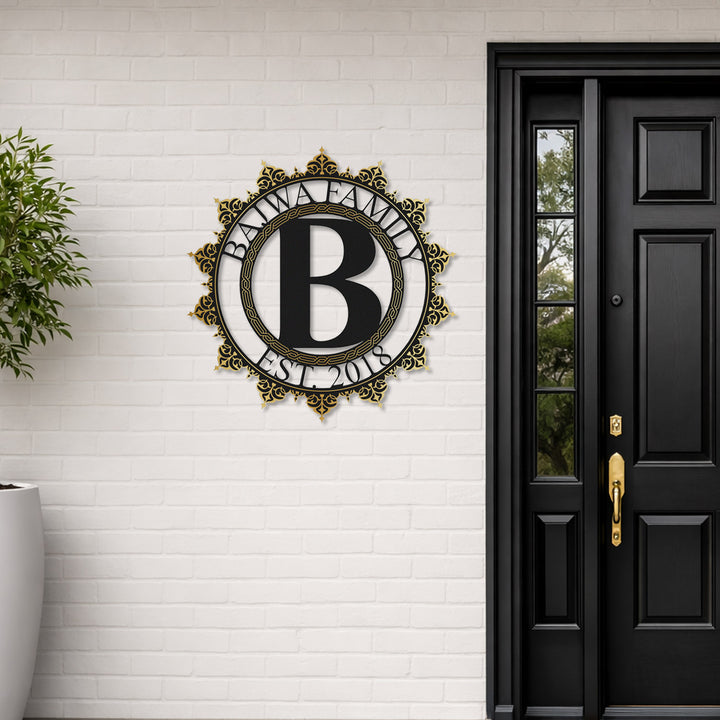 Personalized Islamic Paterned Metal Wall Art – WAM241