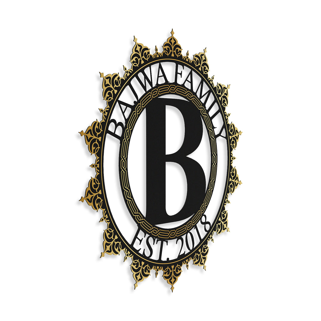 Personalized Islamic Paterned Metal Wall Art – WAM241