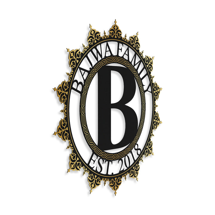 Personalized Islamic Paterned Metal Wall Art – WAM241