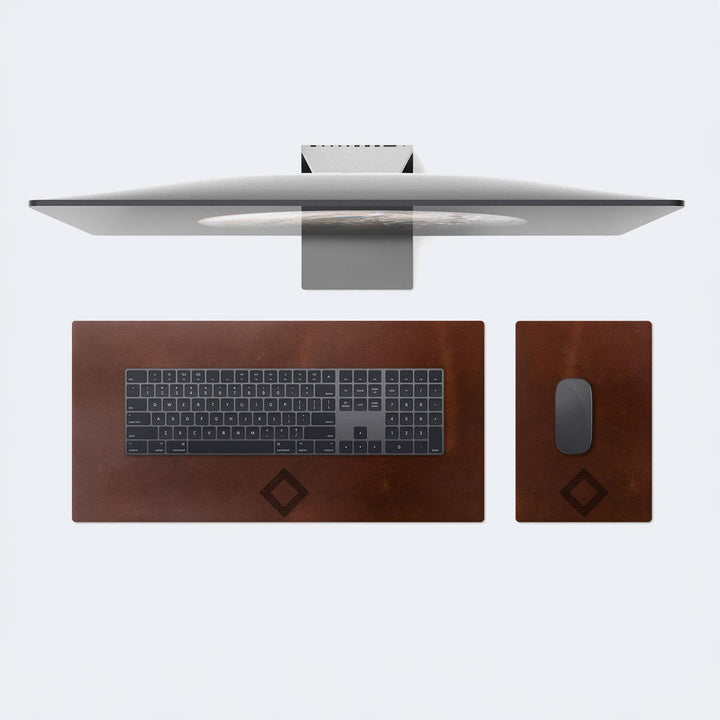 Leather Desk Pad &amp; Mouse Pad Set (Scratch Proof) - WAD010