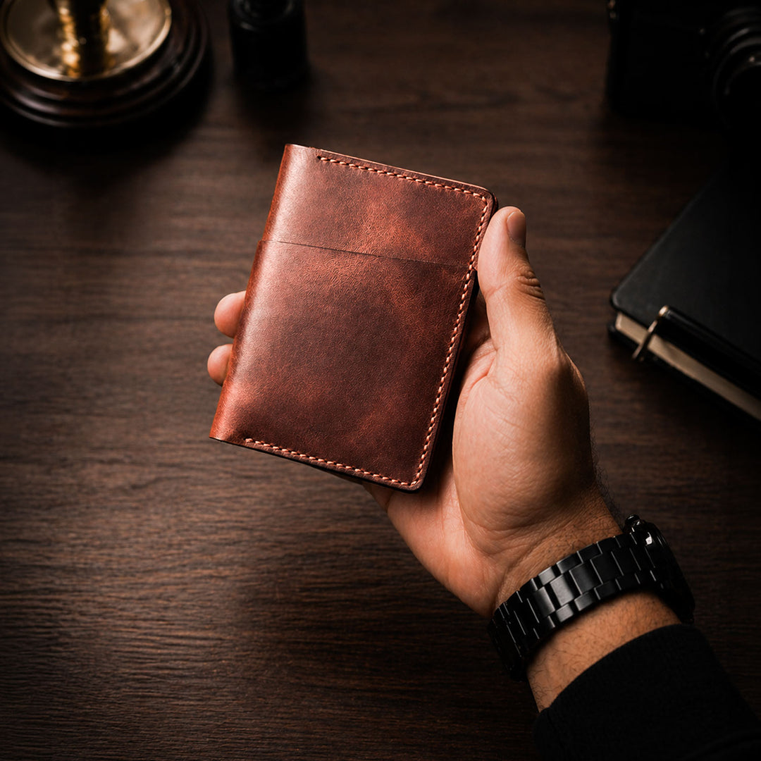 XL Vertical Wallet with Cash Pocket - WAD014