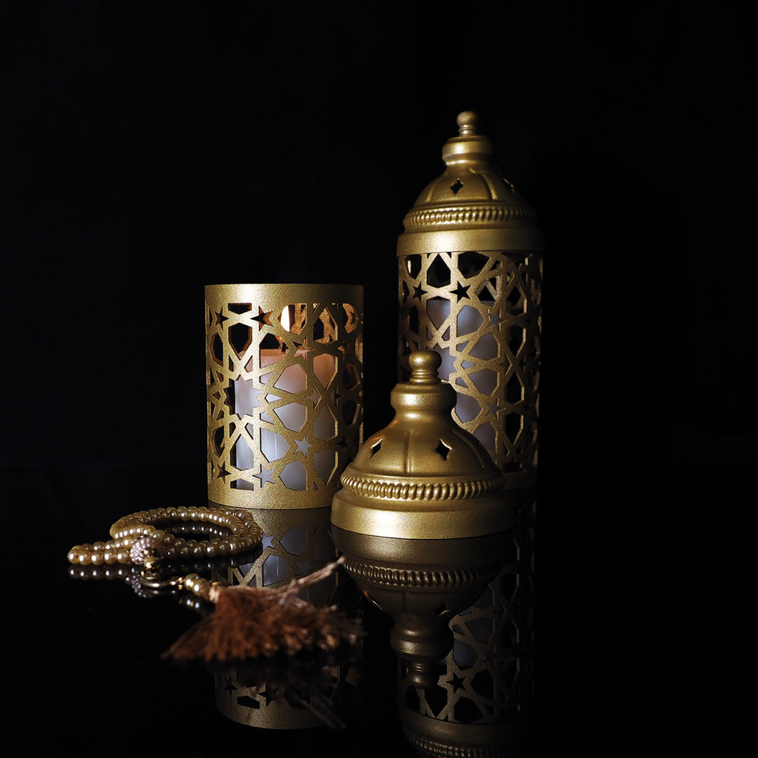 Metal Islamic Candle Holder Set of 2 - WAMH136