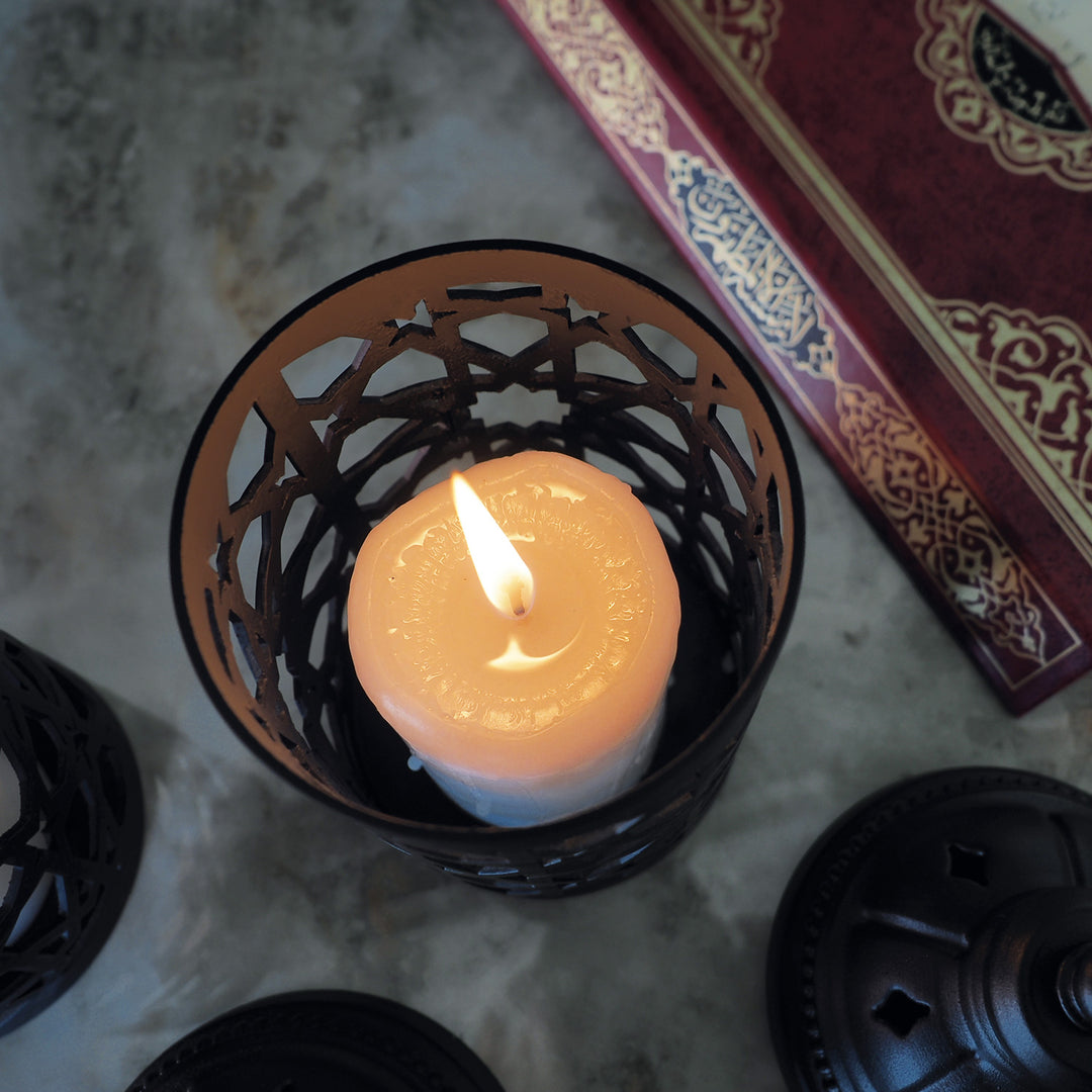 Metal Islamic Candle Holder Set of 2 - WAMH136