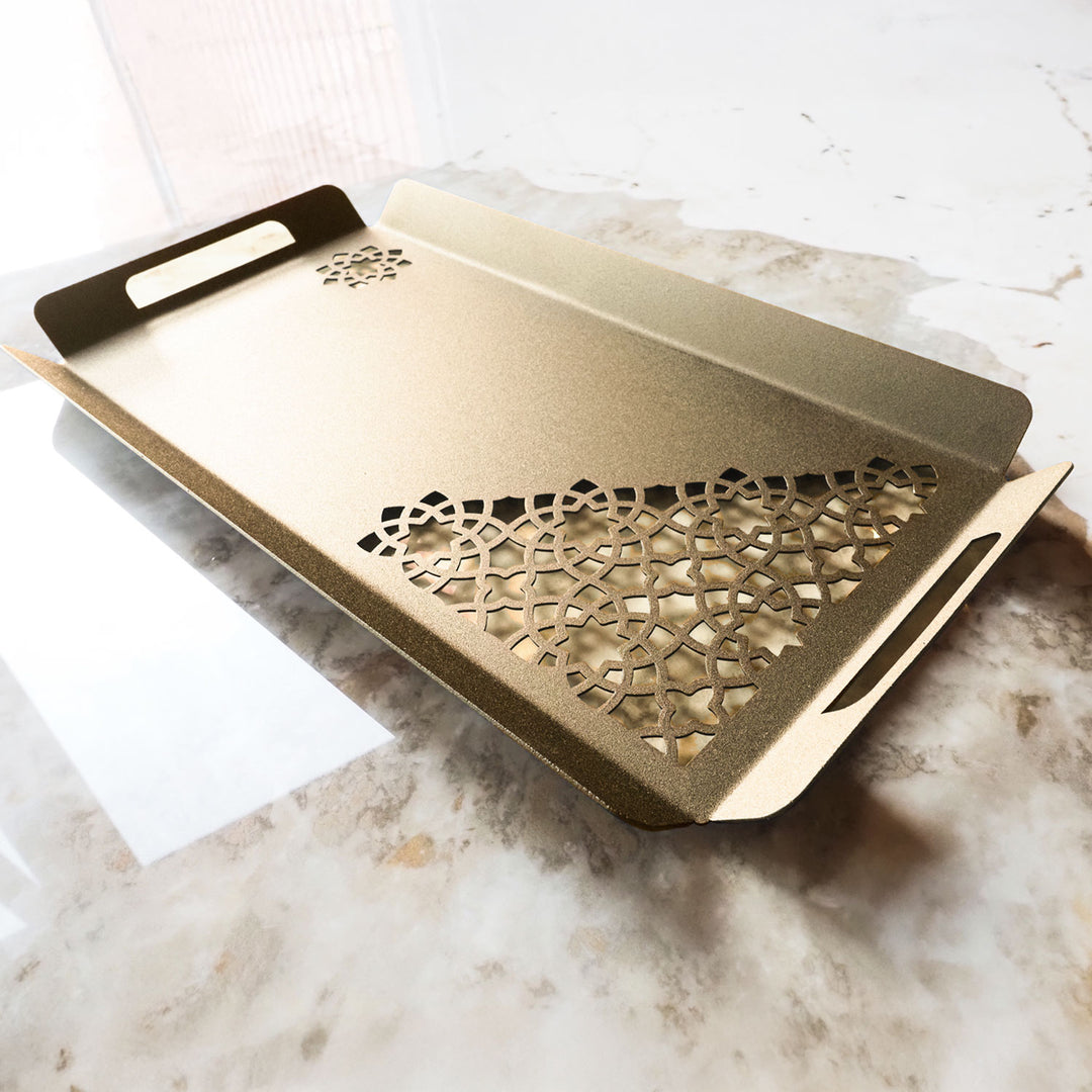 Metal Islamic Serving Tray - WAMH182