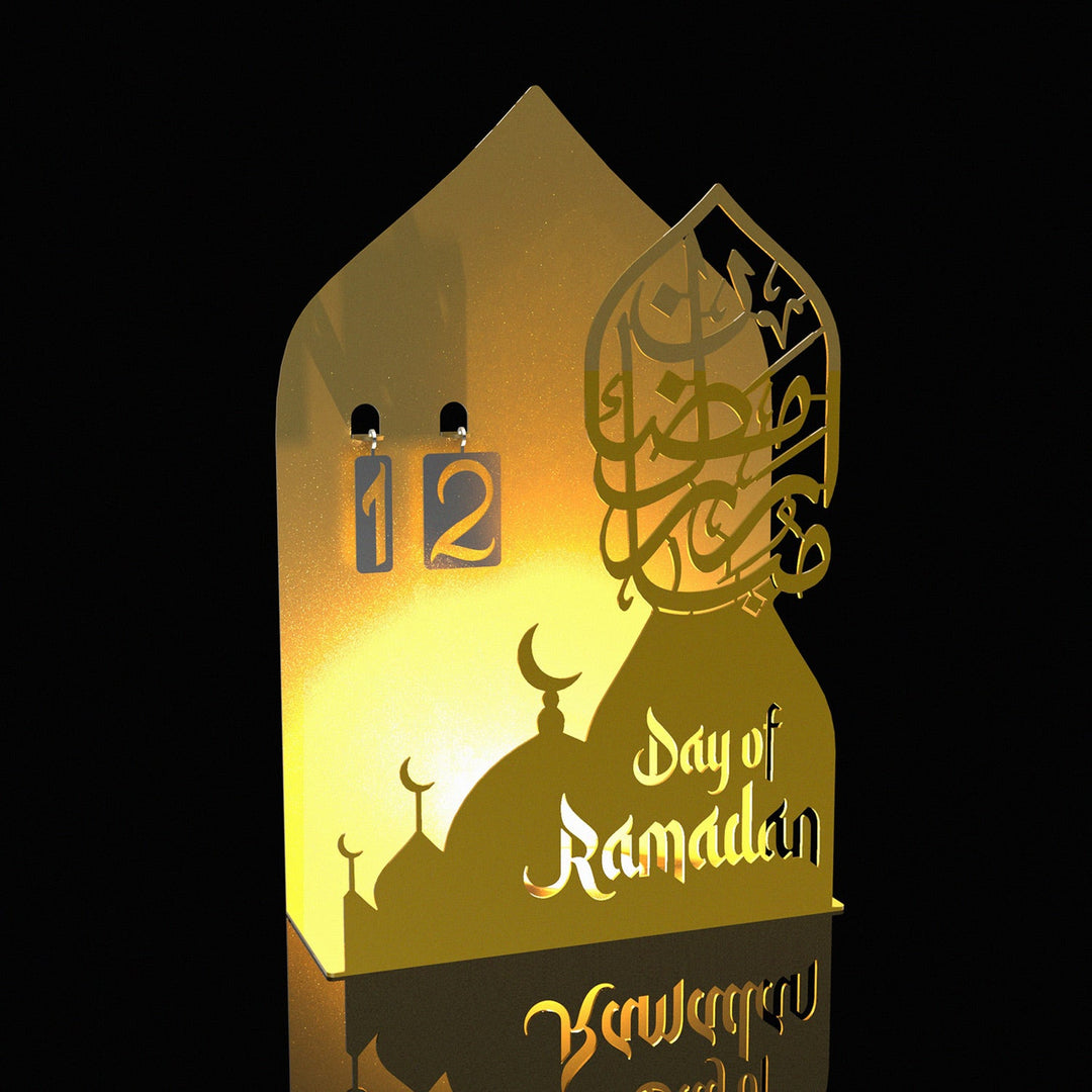 3D Metal Ramadan Calendar and Candleholder - WAMH185