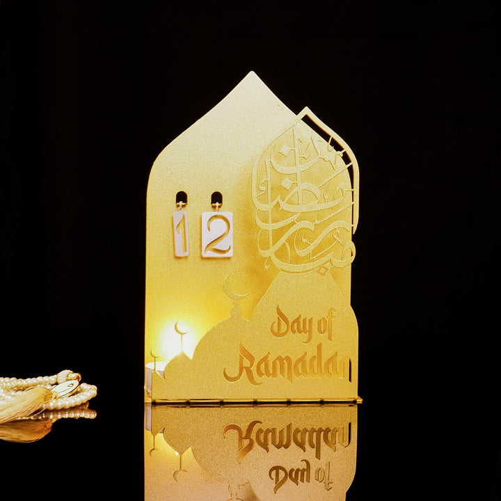 3D Metal Ramadan Calendar and Candleholder - WAMH185