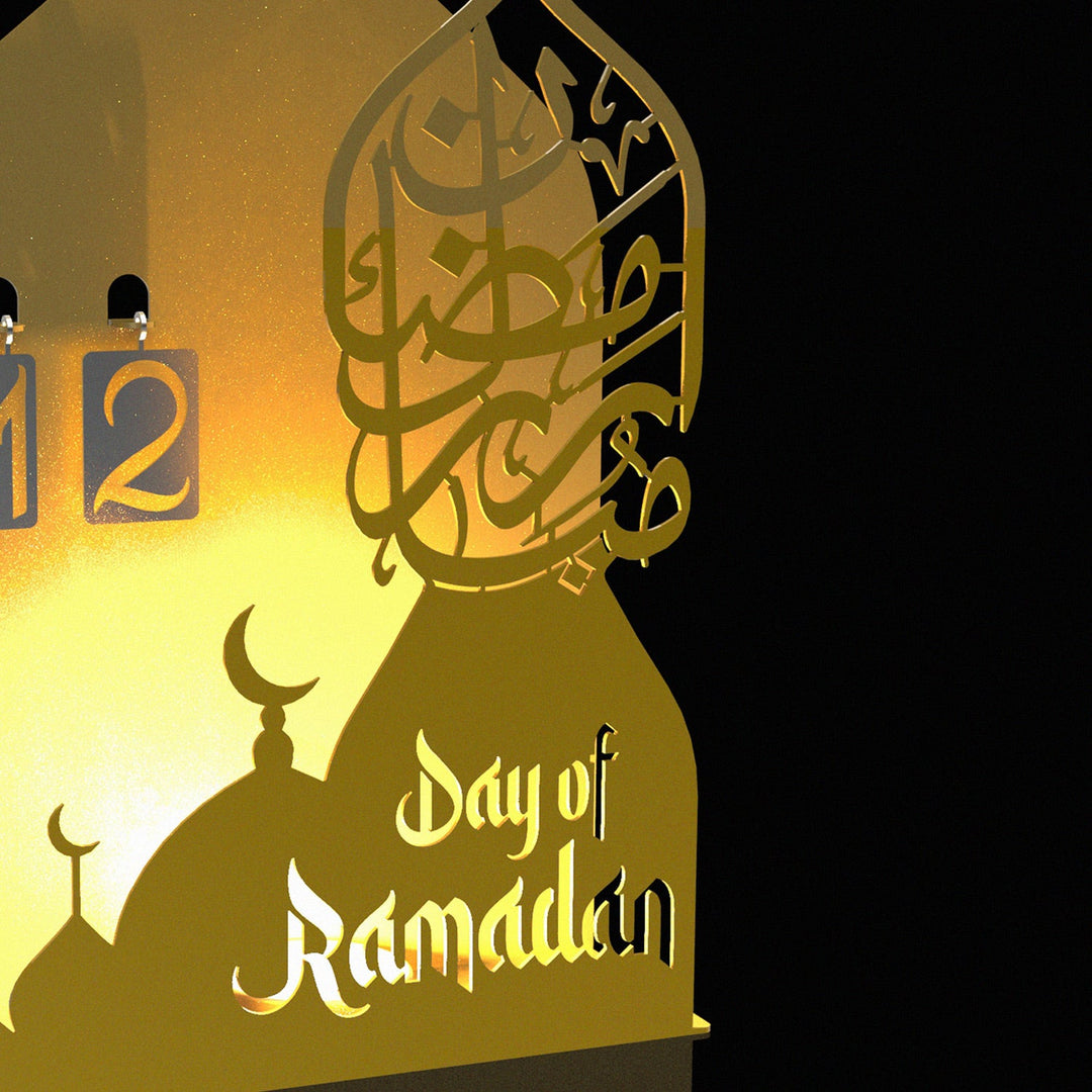 3D Metal Ramadan Calendar and Candleholder - WAMH185