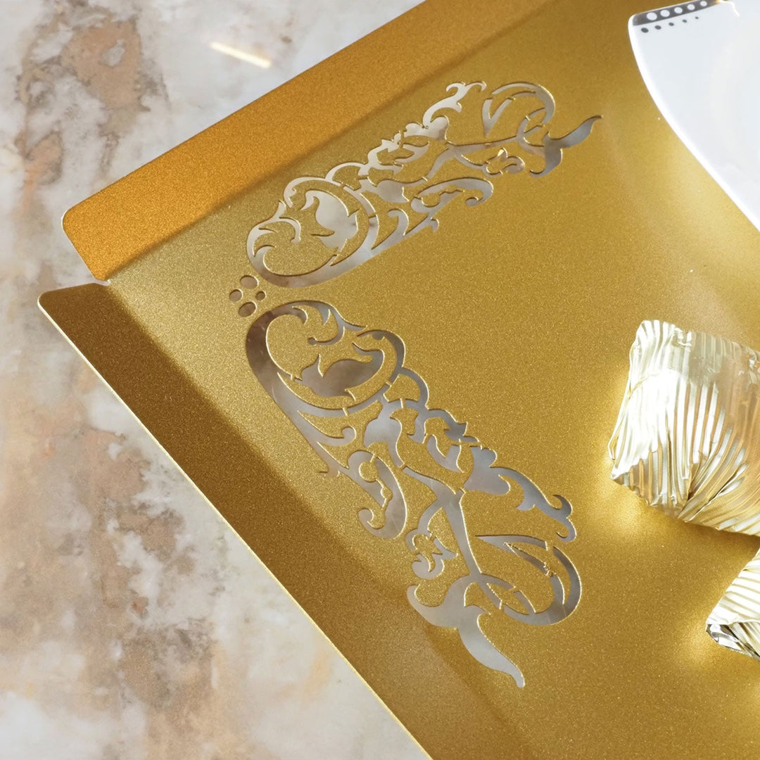 Metal Islamic Serving Tray  - WAMH189