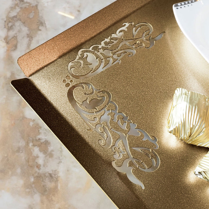 Metal Islamic Serving Tray  - WAMH189