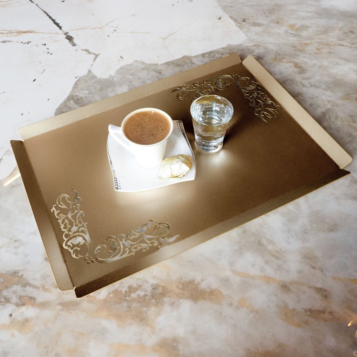 Metal Islamic Serving Tray  - WAMH189
