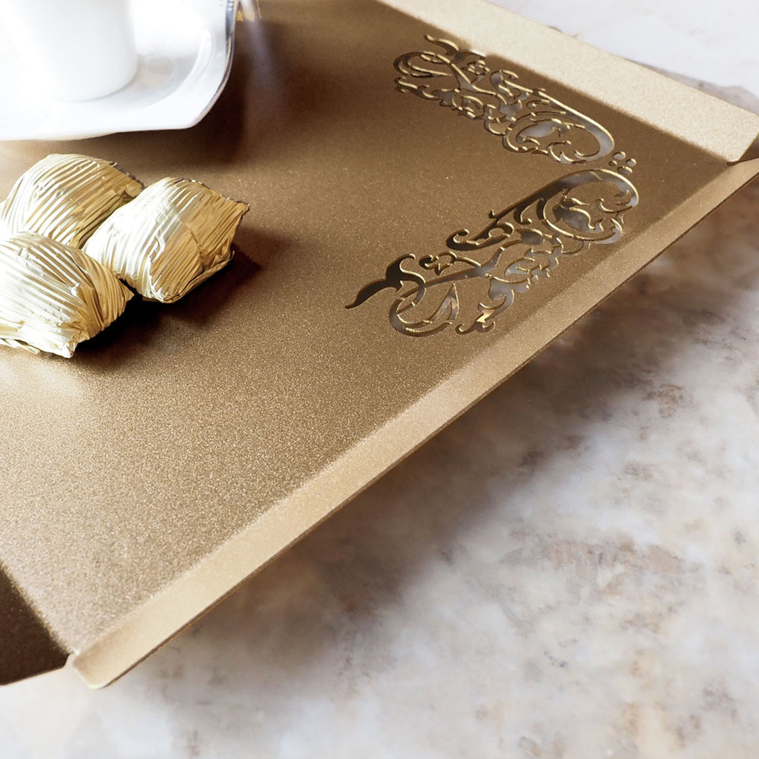 Metal Islamic Serving Tray  - WAMH189