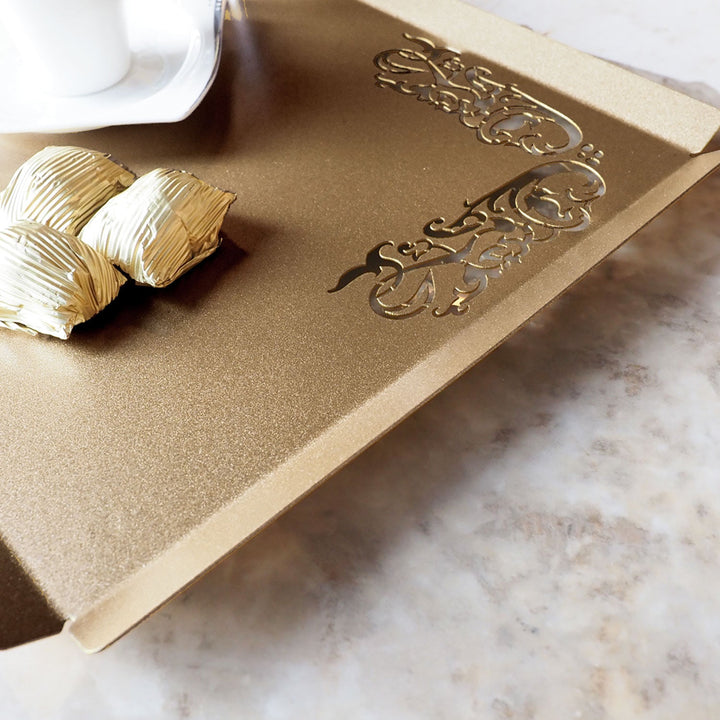 Metal Islamic Serving Tray  - WAMH189