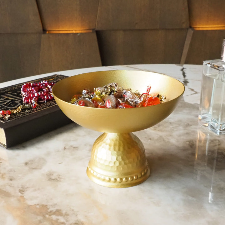 Metal Pedestal Bowl - WAMH195