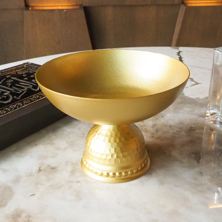 Metal Pedestal Bowl - WAMH195