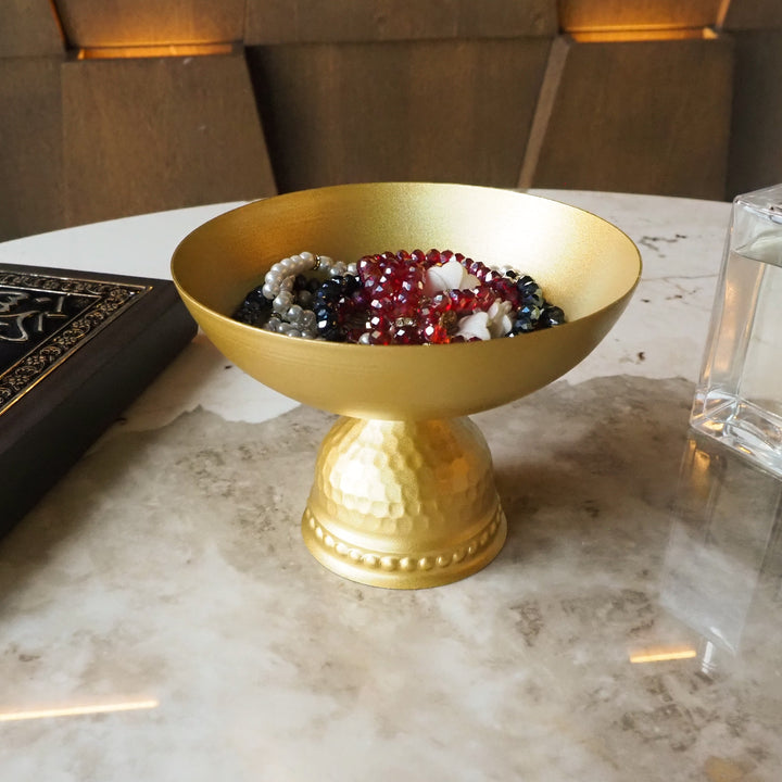 Metal Pedestal Bowl - WAMH195