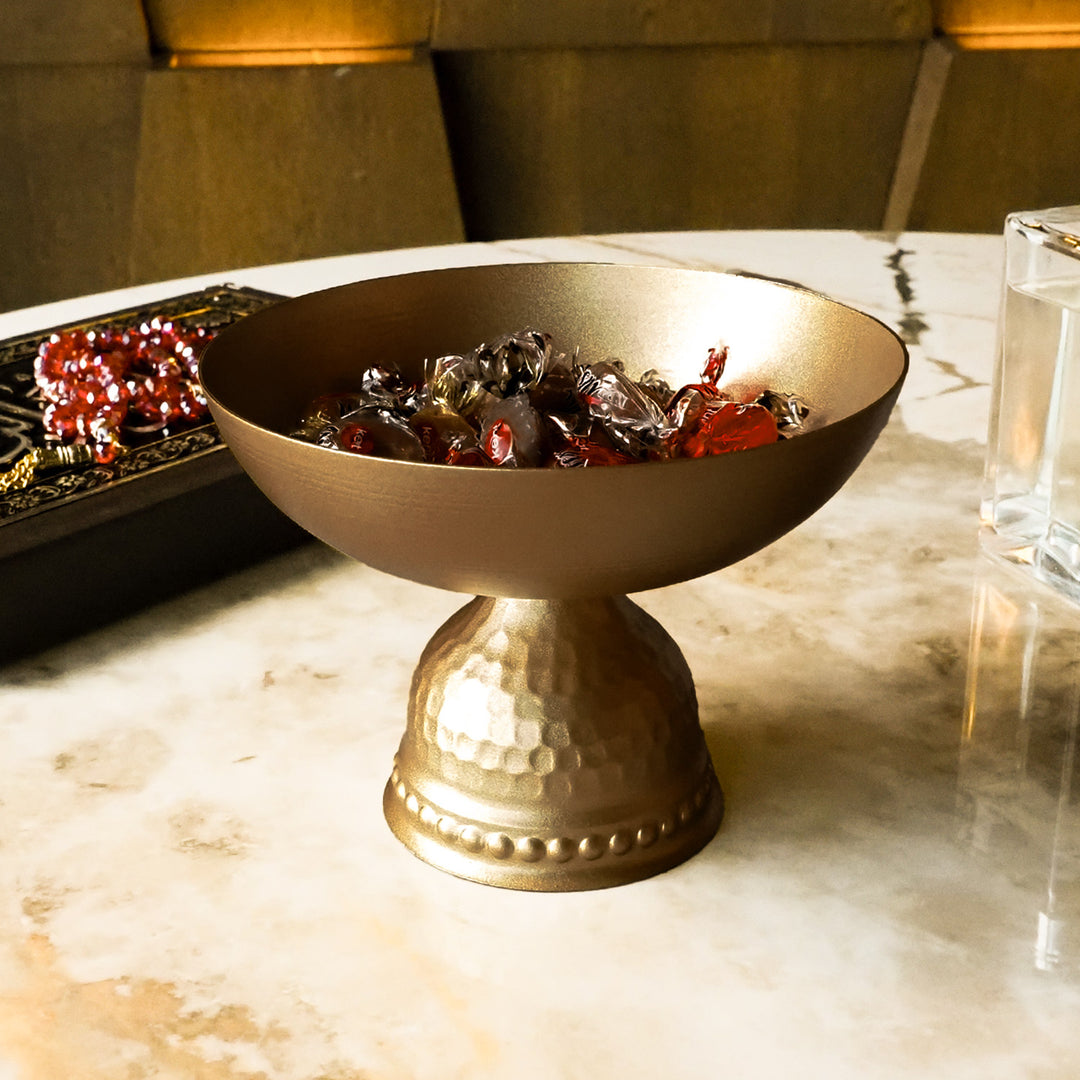 Metal Pedestal Bowl - WAMH195