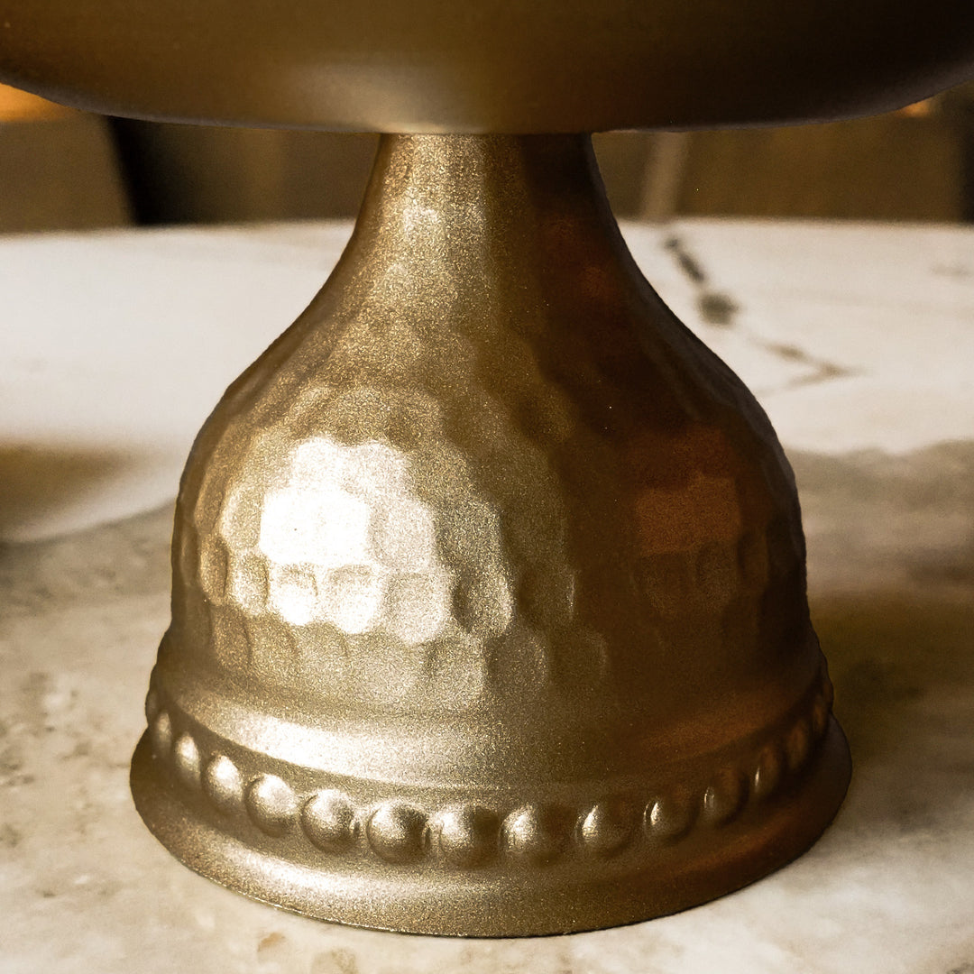 Metal Pedestal Bowl - WAMH195
