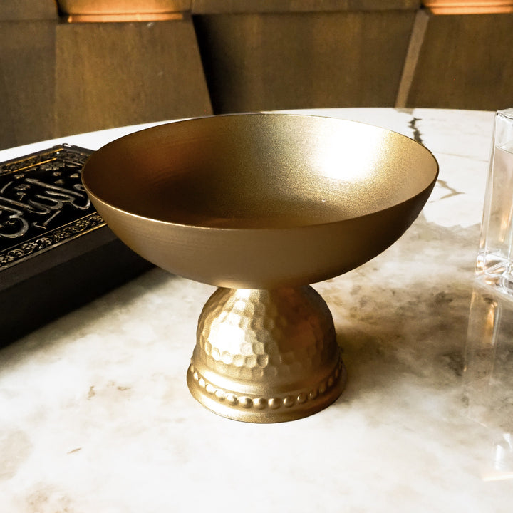 Metal Pedestal Bowl - WAMH195