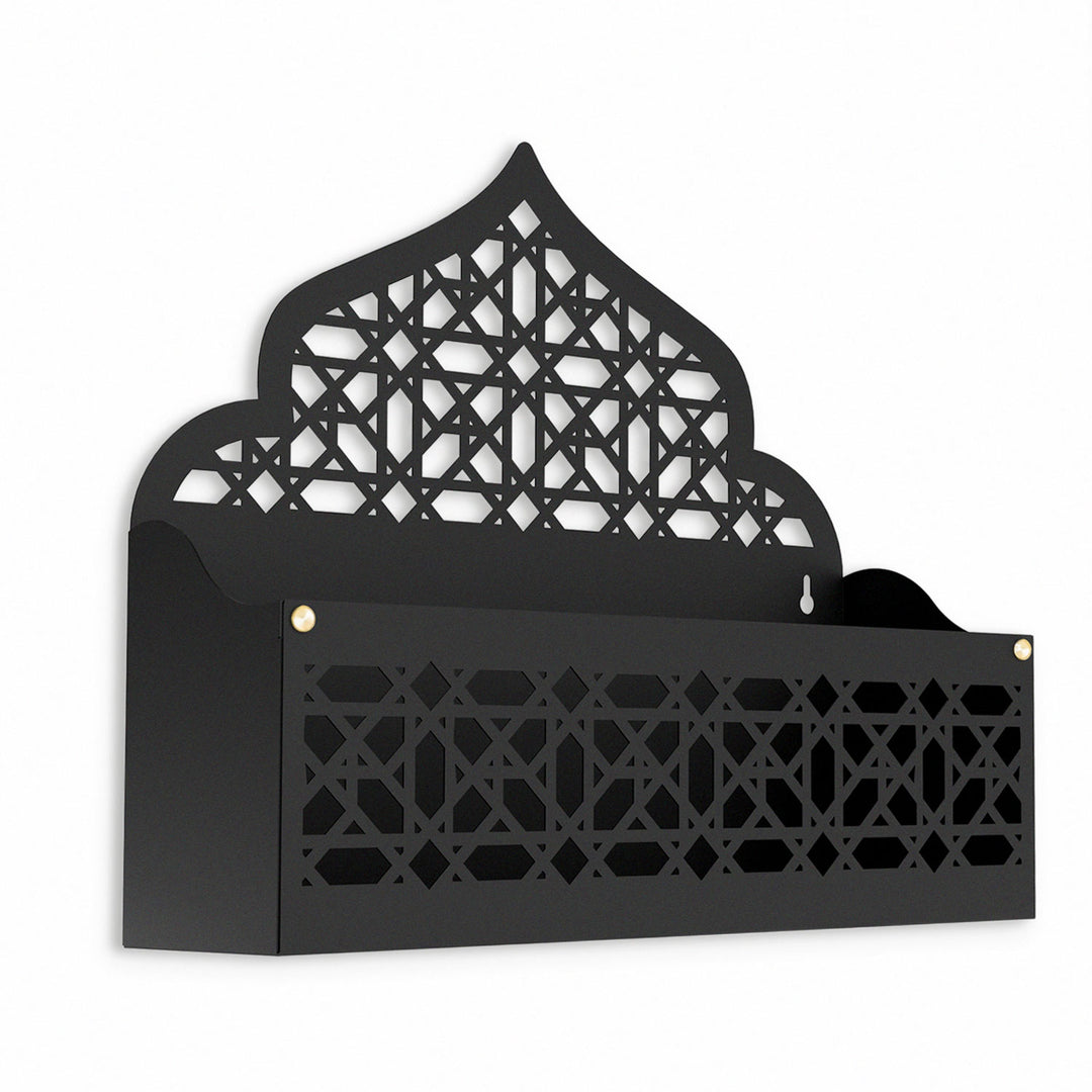 Metal Islamic Organizer for Wall or Tabletop (Mihrab-Shaped) – WAMH200