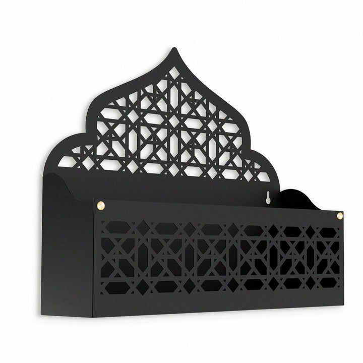Metal Islamic Organizer for Wall or Tabletop (Mihrab-Shaped) – WAMH200