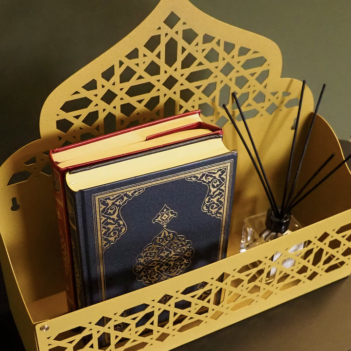 Metal Islamic Organizer for Wall or Tabletop (Mihrab-Shaped) – WAMH200