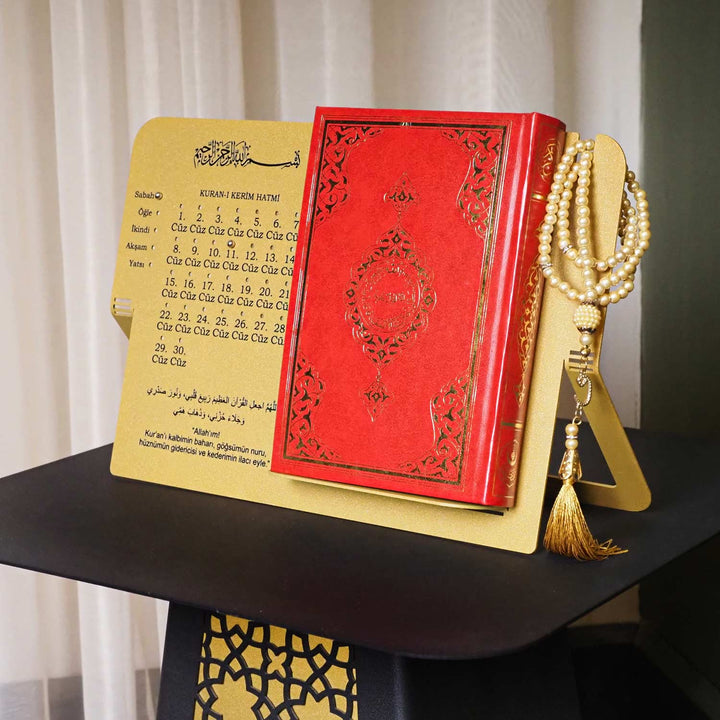Metal Quran Stand with Juz Progress Tracker (Turkish) - WAMH203