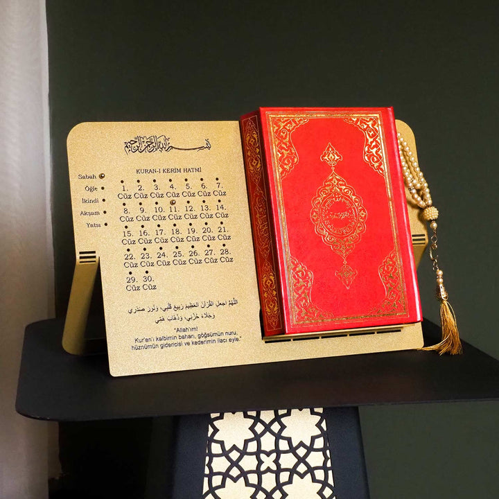 Metal Quran Stand with Juz Progress Tracker (Turkish) - WAMH203