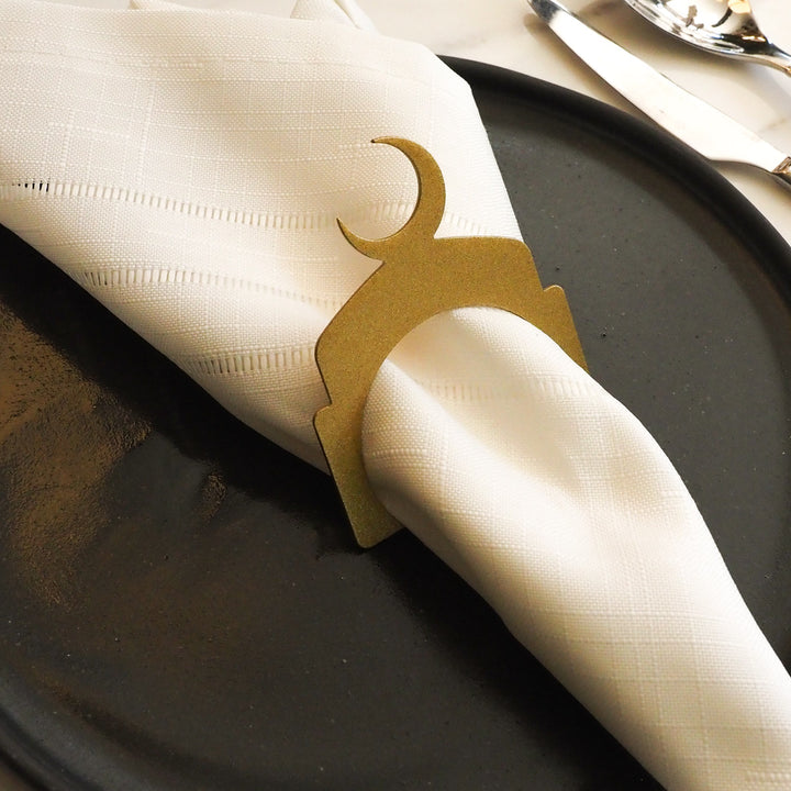 Metal Hilal Napkin Ring (Set of 12) - WAMH204
