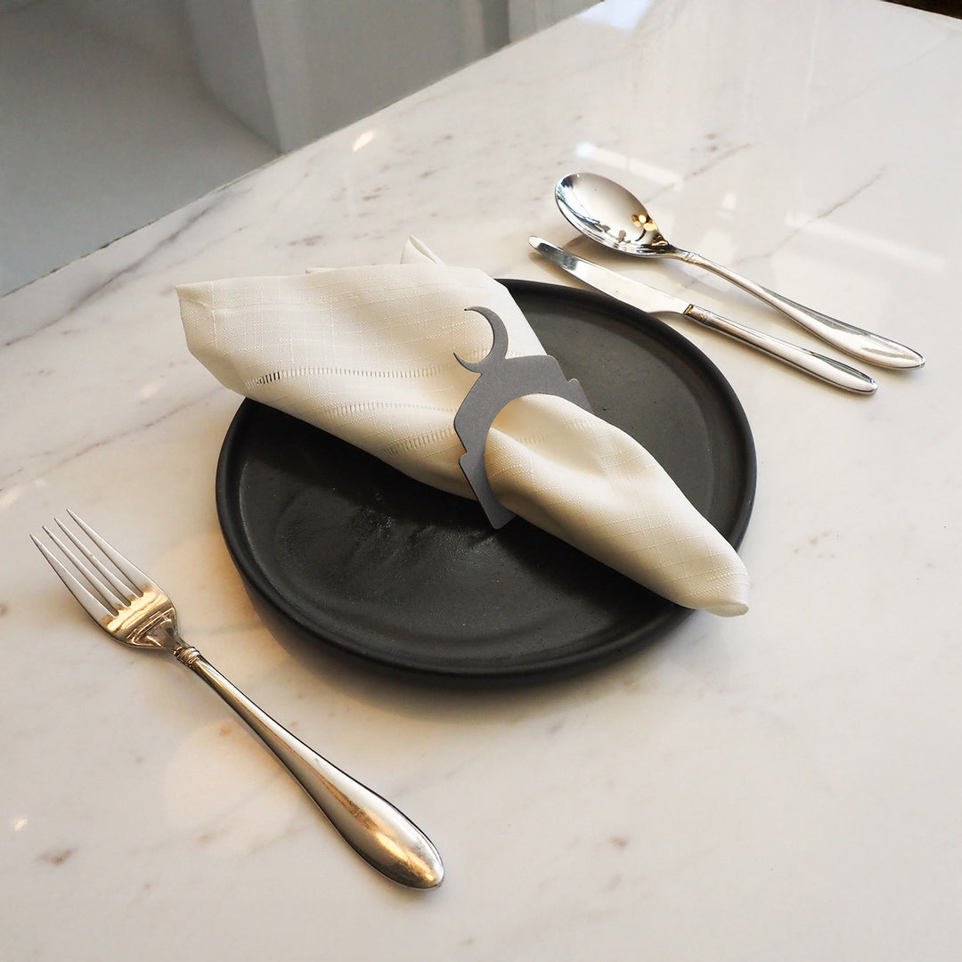 Metal Hilal Napkin Ring (Set of 12) - WAMH204