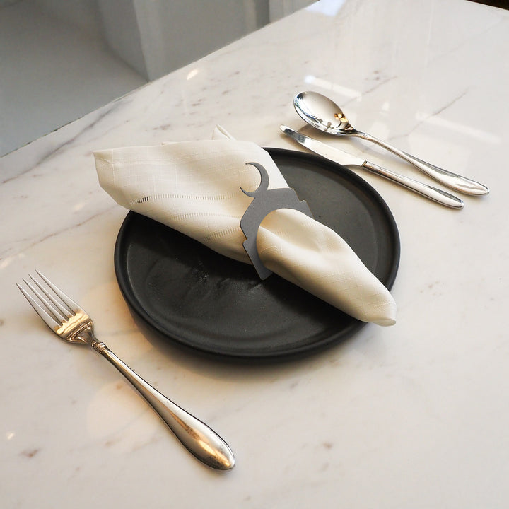 Metal Hilal Napkin Ring (Set of 12) - WAMH204