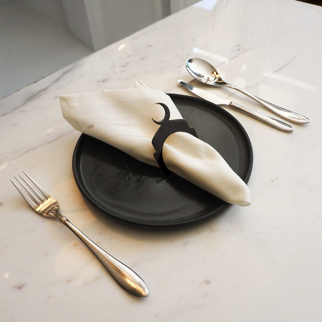 Metal Hilal Napkin Ring (Set of 12) - WAMH204