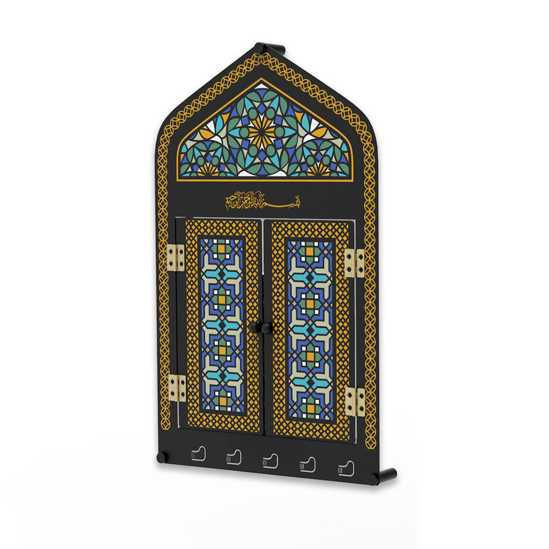 Metal Islamic Wall Display Cabinet (Mihrab Shaped) - WAMH210
